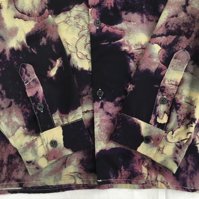 グラム glamb シャツ、ブラウス 長袖 GB0224/SH09 glamb グラム Abstract Galaxy Shirt アブストラクトギャラクシーシャツ M 総柄 紫 / パープル / X ベージュ / ベージュ /  メンズ USED 古着 中古 10140929
