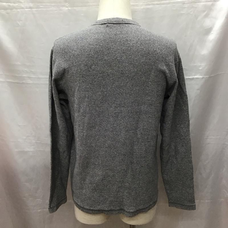 シップス SHIPS カットソー 長袖 長袖カットソー クルーネックカットソー ロングスリーブカットソー プリントTシャツ M 総柄 灰 / グレー /  メンズ USED 古着 中古 10116274