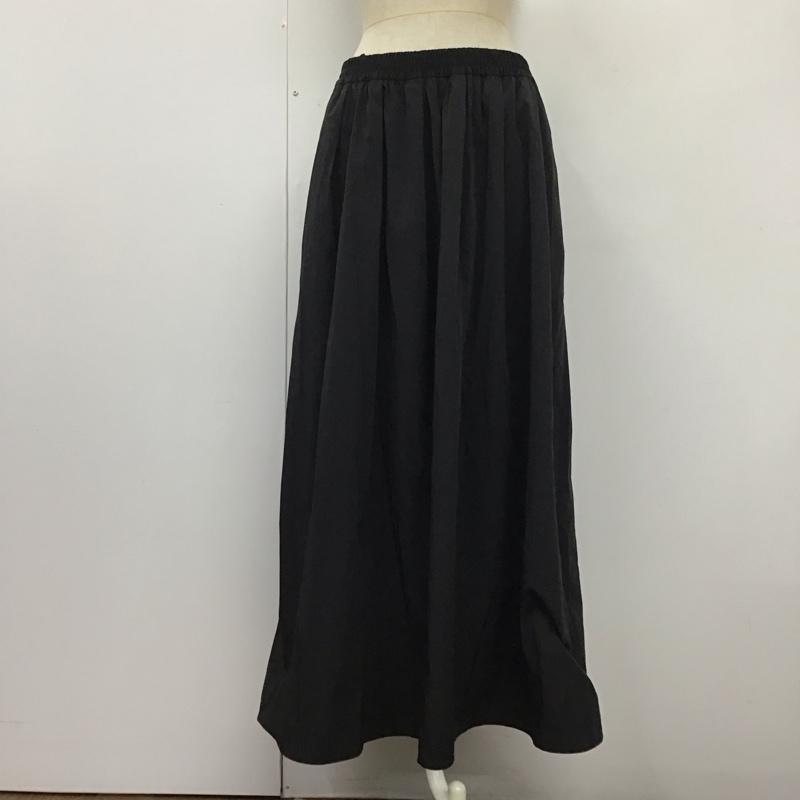 ザラ ZARA スカート ロングスカート 4437 246 800 フレアスカート L 無地 黒 / ブラック /  レディース USED 古着 中古 10115299