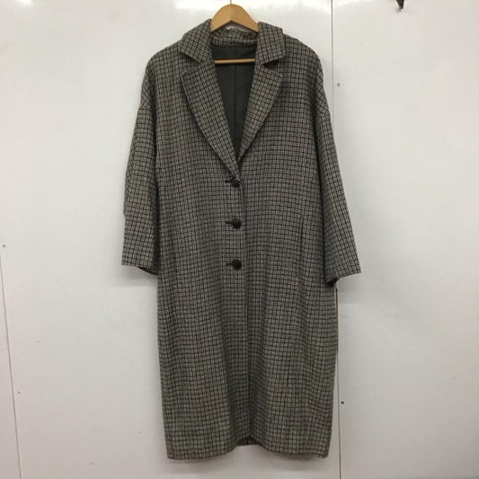 ケービーエフプラス KBF+ コート コート一般 kp87-27m050 チェスターコート アウター ロングコート ONE SIZE チェック マルチカラー / マルチカラー /  レディース USED 古着 中古 10141295