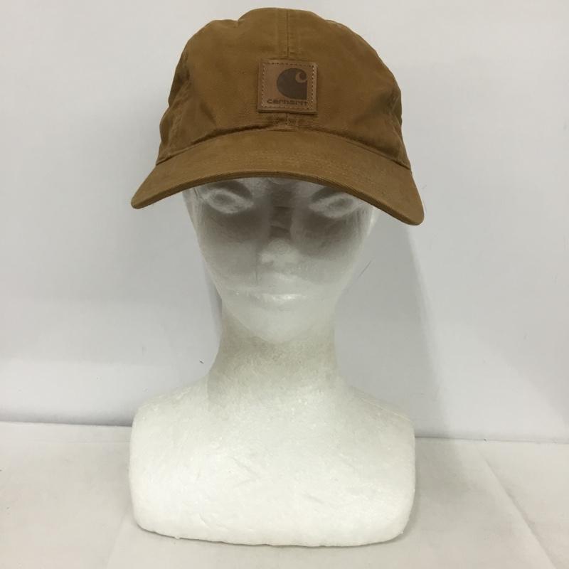 カーハート Carhartt 帽子 キャップ 100289 211 CANVAS CAP ロゴ、文字 茶 / ブラウン /  メンズ USED 古着 中古 10149467