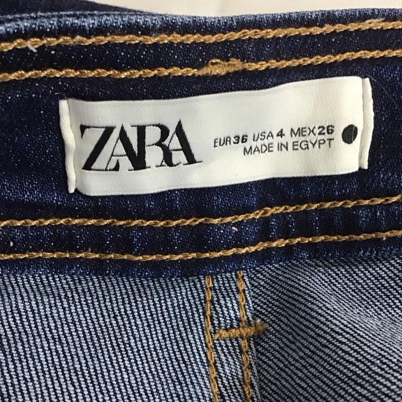 ザラ ZARA パンツ デニム、ジーンズ 36インチ 無地 インディゴ / インディゴ /  レディース USED 古着 中古 10129736