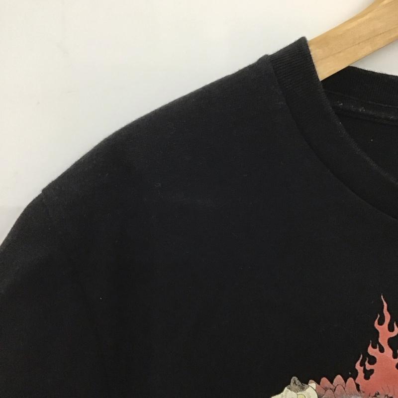 グラニフ graniph Tシャツ 半袖 半袖カットソー プリントTシャツ クルーネックカットソー M プリント 黒 / ブラック /  メンズ USED 古着 中古 10149118