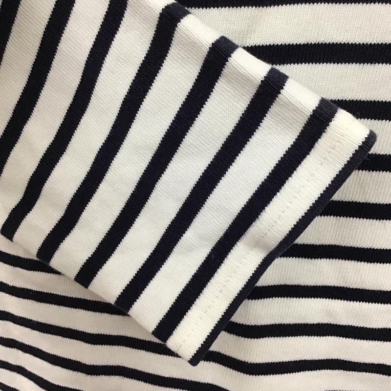アデイインザライフ ユナイテッドアローズ A day in the life UNITED ARROWS カットソー 長袖 6212-699-0512 ボートネック M ボーダー柄 白 / ホワイト / X 紺 / ネイビー /  メンズ USED 古着 中古 10116816