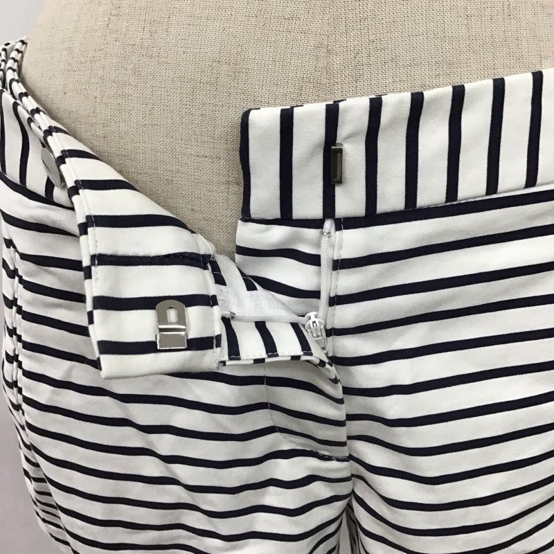 ザラ ZARA パンツ ショートパンツ XS ボーダー柄 白 / ホワイト / X 紺 / ネイビー /  レディース USED 古着 中古 10123194