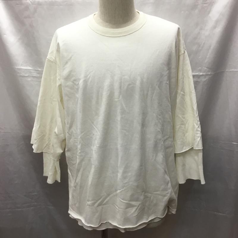 レリューム relume カットソー 長袖 長袖カットソー クルーネックカットソー ロングスリーブカットソー L 無地 白 / ホワイト /  メンズ USED 古着 中古 10114108