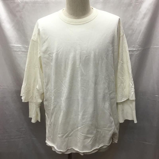 レリューム relume カットソー 長袖 長袖カットソー クルーネックカットソー ロングスリーブカットソー L 無地 白 / ホワイト /  メンズ USED 古着 中古 10114108