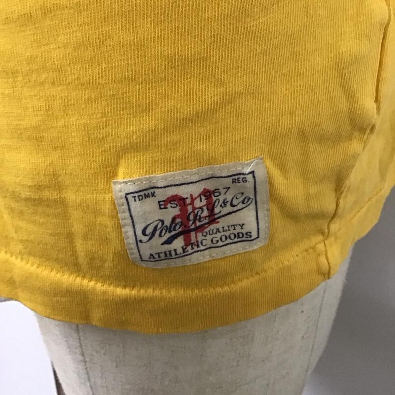 ポロラルフローレン POLO RALPH LAUREN Tシャツ 半袖 半袖 M ロゴ、文字 黄 / イエロー /  メンズ USED 古着 中古 10112817