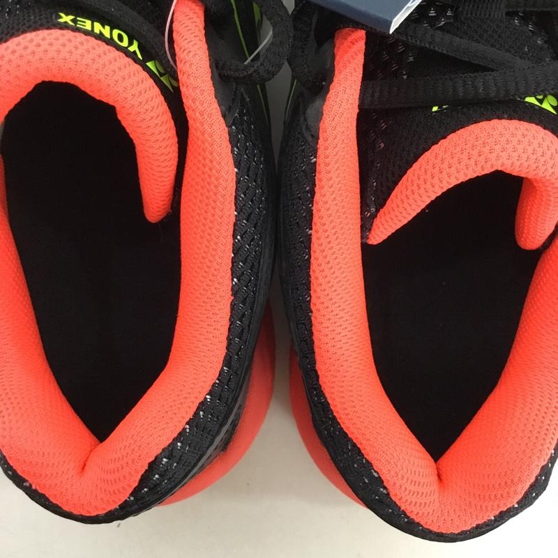ヨネックス YONEX スニーカー スニーカー 65Z パワークッション65Z バドミントンシューズ 箱有 23.5cm 23.5cm ロゴ、文字 黒 / ブラック / X 赤 / レッド / X 黄 / イエロー /  レディース USED 古着 中古 10147966
