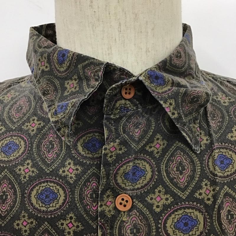 古着 USED シャツ、ブラウス 長袖 LOAFERS コットン 胸ポケット XL 総柄 マルチカラー / マルチカラー /  メンズ USED 古着 中古 10107663