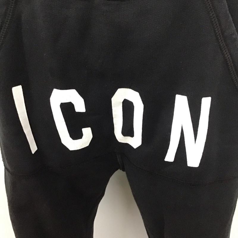 ディースクエアード2 DSQUARED2 ボトムス ボトムス スウェットパンツ カジュアルパンツ ジャージ ワイドパンツ M 無地 黒 / ブラック /  メンズ USED 古着 中古 10110212