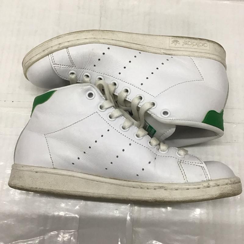 アディダス adidas スニーカー スニーカー S75028 STAN SMITH MID 23cm 23.0cm ロゴ、文字 白 / ホワイト / X 緑 / グリーン /  レディース USED 古着 中古 10118135