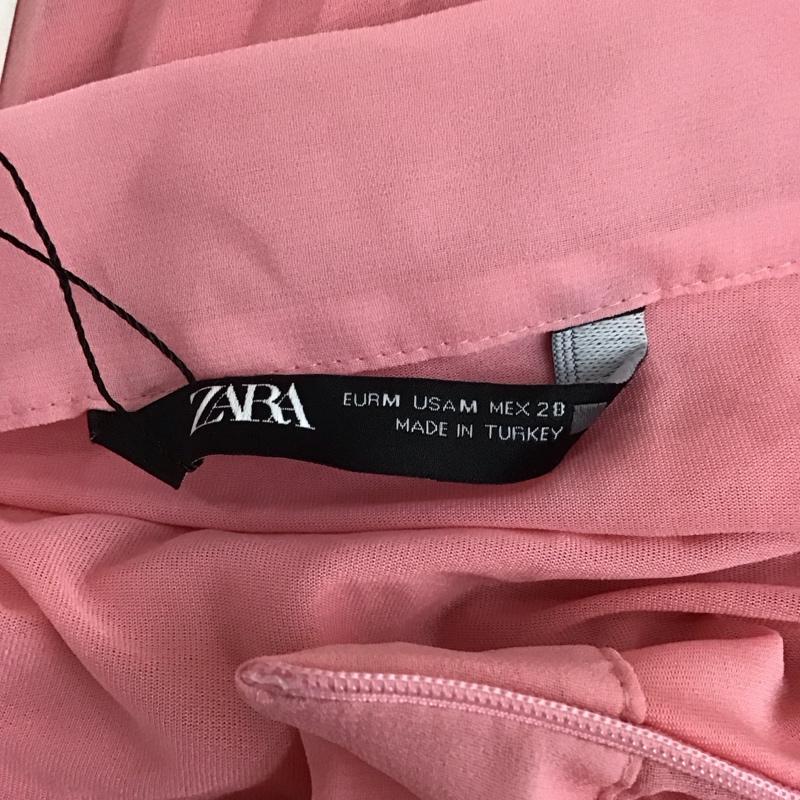 ザラ ZARA スカート ロングスカート 3564 084 626 プリーツ M 無地 桃 / ピンク /  レディース USED 古着 中古 10113506