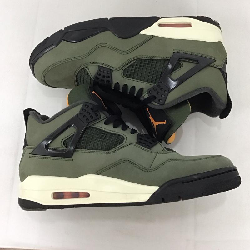 ナイキ NIKE スニーカー スニーカー IB1519-200 UNDEFEATED AIR JORDAN 4 RETRO OG SP 28cm 箱有 28.0cm ロゴ、文字 黒 / ブラック / X カーキ / カーキ /  メンズ USED 古着 中古 10141045