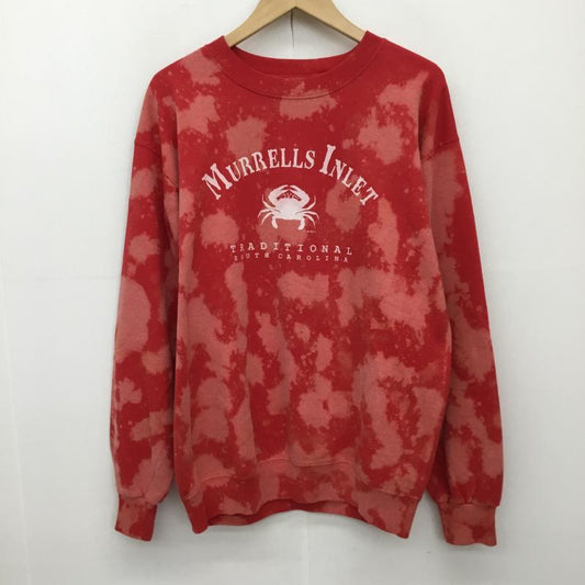 ユーズドクロージング used clothes トレーナー 長袖 L  赤 / レッド /  メンズ USED 古着 中古 10138694