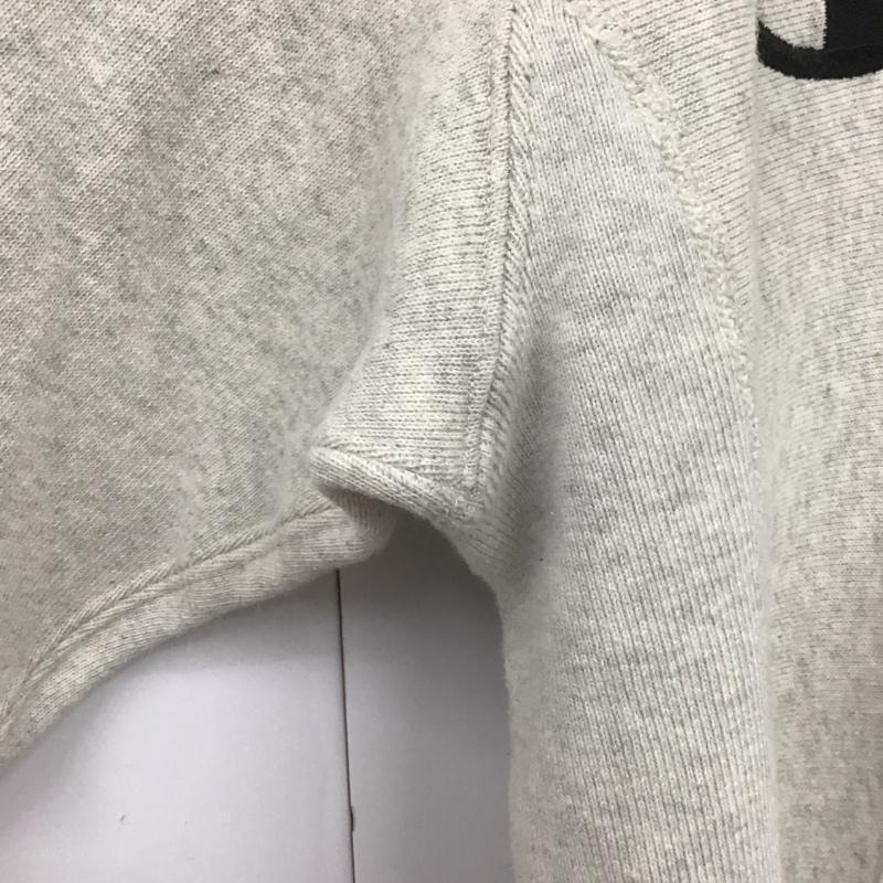 チャンピオン Champion パーカー 長袖 C3-L107 REVERSE WEAVE プルオーバー 裏起毛 M ロゴ、文字 アイボリー / アイボリー /  メンズ USED 古着 中古 10108577