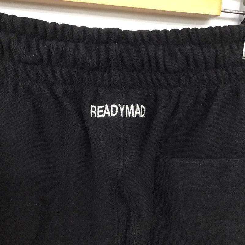 レディーメイド READY MADES パンツ ワークパンツ、ペインターパンツ re-co-bk-00-00-247 スマイルスウェットパンツ S ロゴ、文字 黒 / ブラック /  メンズ USED 古着 中古 10148570
