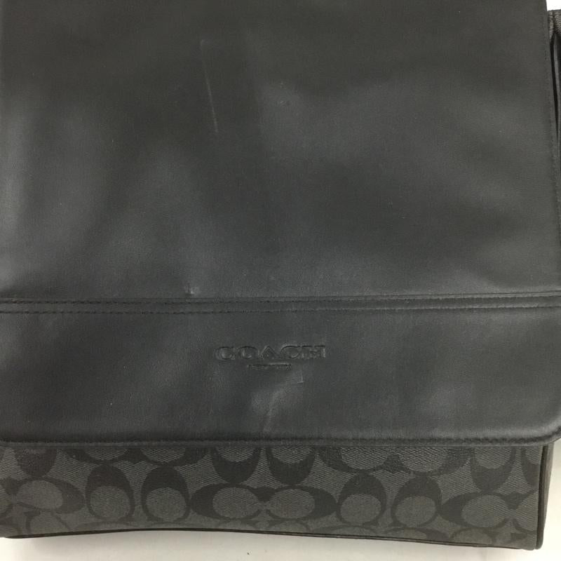 コーチ COACH ショルダーバッグ ショルダーバッグ F73339 シグネチャー ロゴ、文字 黒 / ブラック /  メンズ USED 古着 中古 10139107