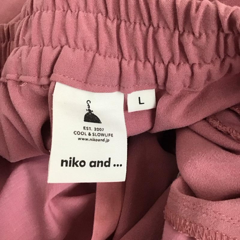 ニコアンド niko and... パンツ スラックス L 無地 桃 / ピンク /  レディース USED 古着 中古 10129815