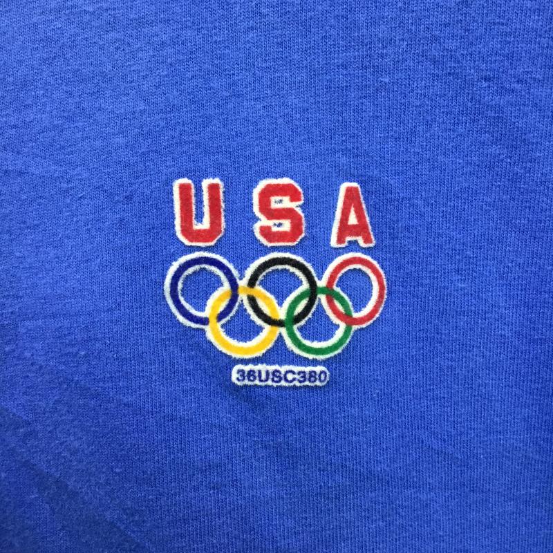 古着 USED Tシャツ 半袖 RN15763 CA21356 USA オリンピック Tシャツ XL ロゴ、文字 青 / ブルー /  メンズ USED 古着 中古 10129792