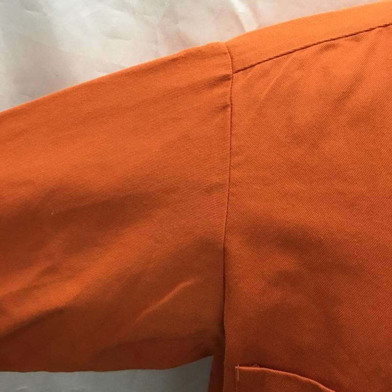 ジャーナルスタンダード JOURNAL STANDARD シャツ、ブラウス 長袖 長袖シャツ ノーカラーシャツ ポケットシャツ 長袖カットソー S 無地 橙 / オレンジ /  メンズ USED 古着 中古 10118626