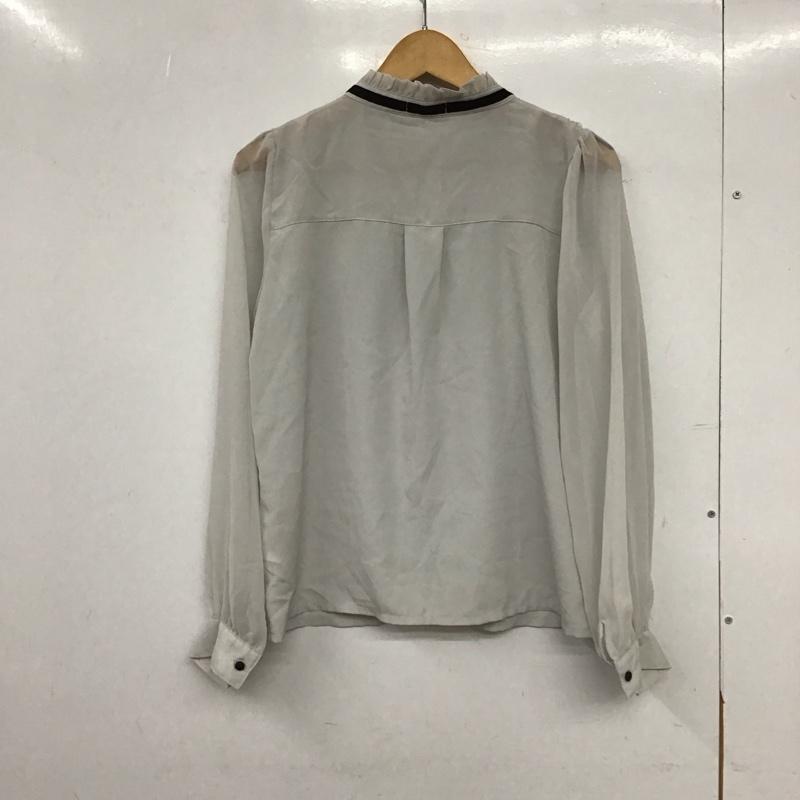 アクシーズファム axes femme シャツ、ブラウス 長袖 M 無地 灰 / グレー /  レディース USED 古着 中古 10150997