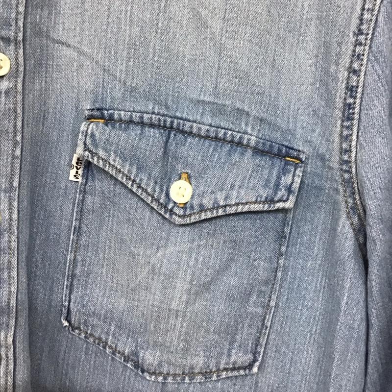 リーバイス Levi s シャツ、ブラウス 長袖 S 無地 水色 / ライトブルー /  メンズ USED 古着 中古 10130021