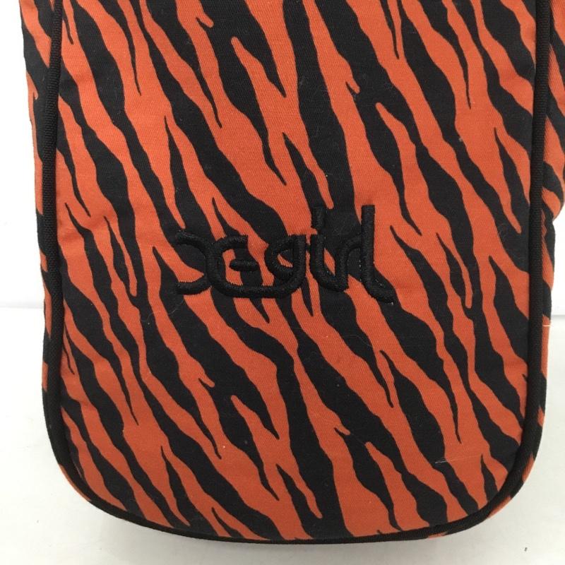 エックスガール X-girl ハンドバッグ ハンドバッグ 105202053004 ミニトートバッグ ゼブラ柄 ONE SIZE ロゴ、文字 黒 / ブラック / X 橙 / オレンジ /  レディース USED 古着 中古 10142842