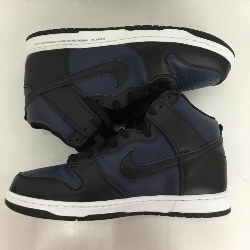ナイキ NIKE スニーカー スニーカー DJ0383-400 DUNK HI F FRAGMENT DESIGN TOKYO 28cm 28.5cm ロゴ、文字 黒 / ブラック / X 紺 / ネイビー /  メンズ USED 古着 中古 10130179