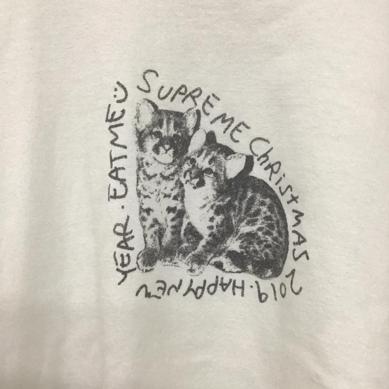 シュプリーム Supreme Tシャツ 半袖 19AW EatMeTee プリントTシャツ L プリント 白 / ホワイト /  メンズ USED 古着 中古 10129620