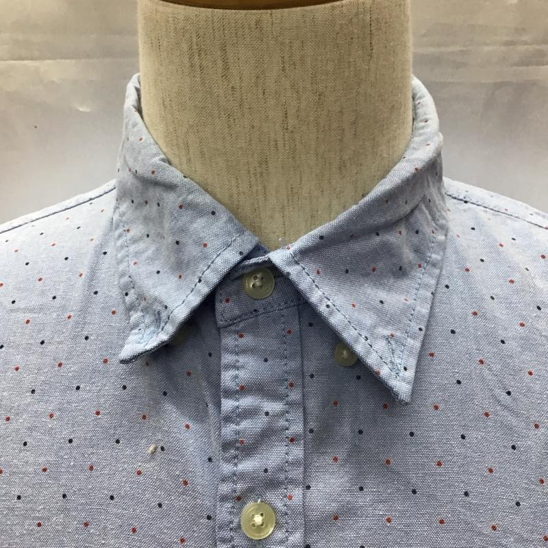 グローバルワーク GLOBAL WORK シャツ、ブラウス 長袖 長袖シャツ カラーシャツ ポケットシャツ 長袖カットソー ドットシャツ M ドット インディゴ / インディゴ /  メンズ USED 古着 中古 10116870