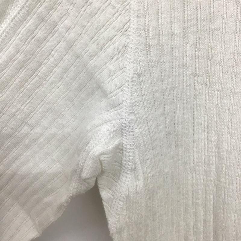 ナンバーナイン NUMBER (N)INE カットソー 長袖 長袖カットソー ヘンリーネックカットソー リブカットソー 2 無地 白 / ホワイト /  メンズ USED 古着 中古 10137012