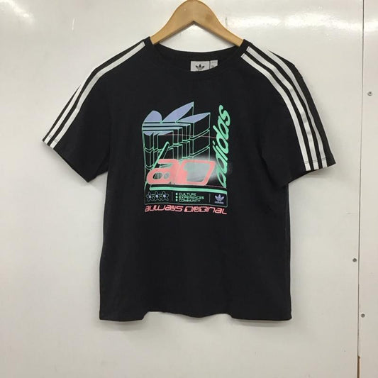 アディダス adidas Tシャツ 半袖 ic1509 L プリント 黒 / ブラック /  レディース USED 古着 中古 10134202