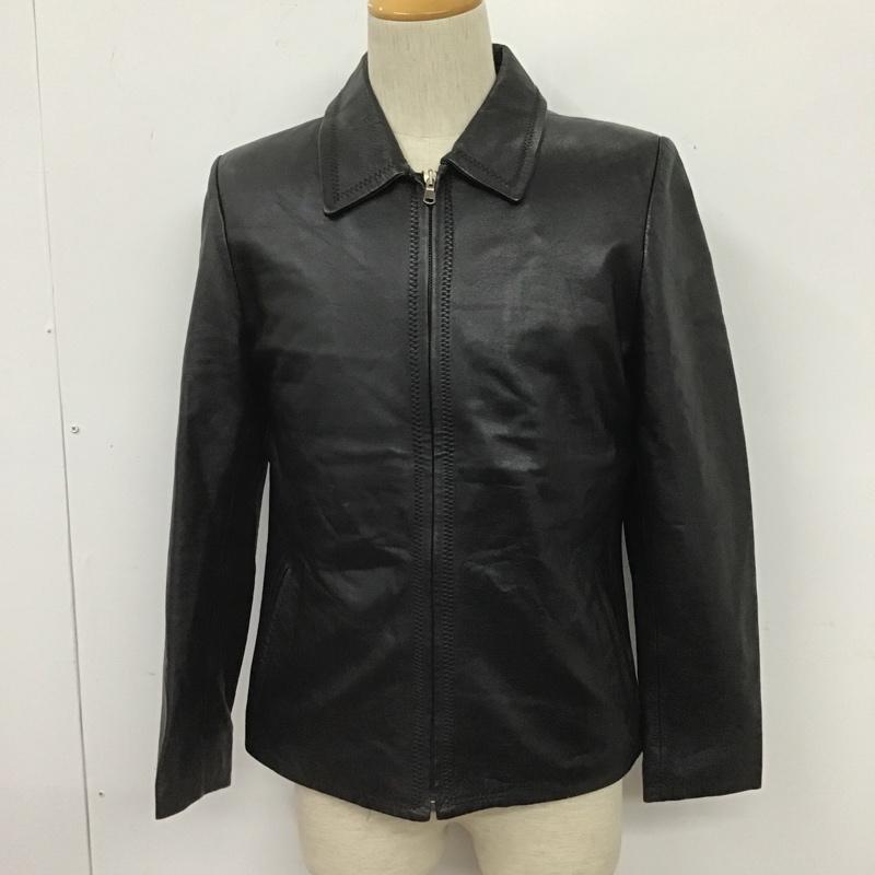 古着 USED ジャケット、上着 レザージャケット MASTER PELLE 46 無地 黒 / ブラック /  メンズ USED 古着 中古 10105678
