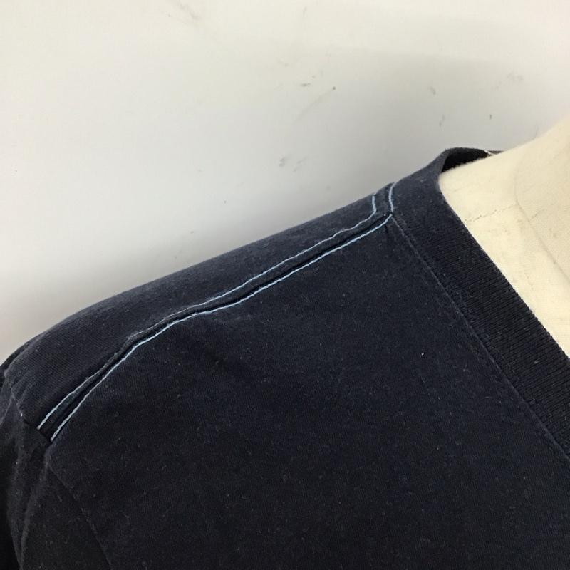 アール・ニューボールド R.NEWBOLD Tシャツ 長袖 RN-DW-37980 ロンT ロゴ プリント XL ワンポイント 紺 / ネイビー /  メンズ USED 古着 中古 10118108