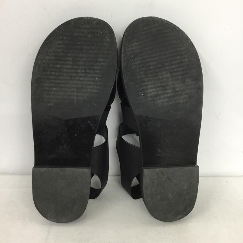 ザラ ZARA サンダル サンダル 無地 黒 / ブラック /  レディース USED 古着 中古 10151313