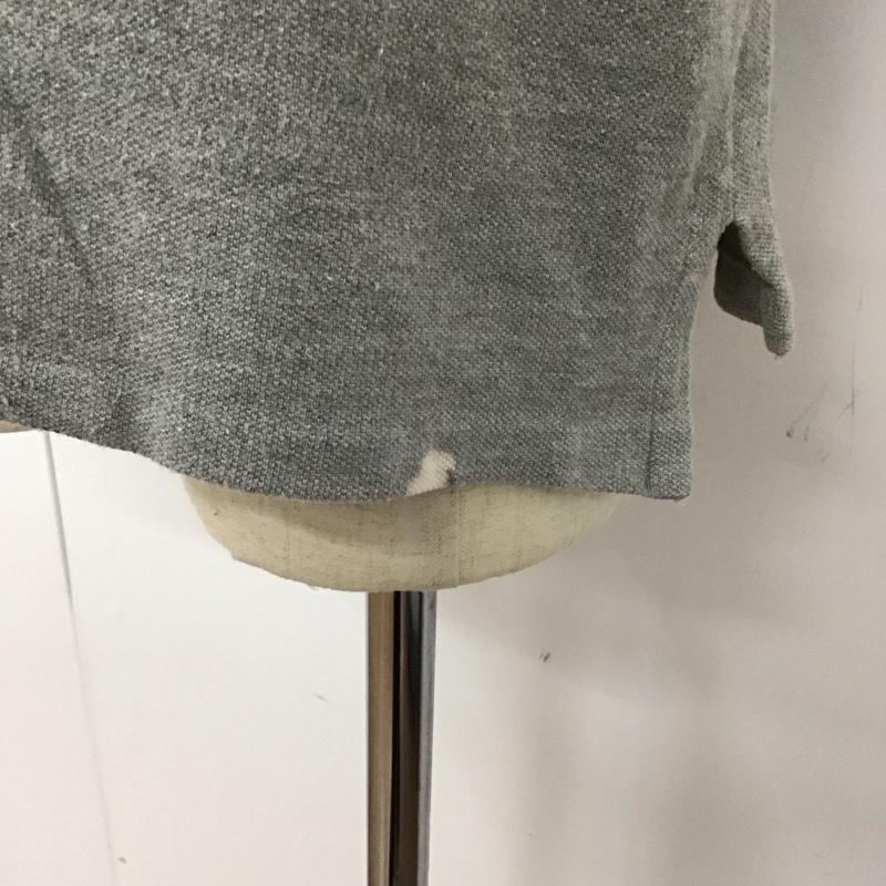 ポロラルフローレン POLO RALPH LAUREN ポロシャツ 半袖 半袖ポロシャツ カラーシャツ 半袖カットソー L ロゴ、文字 灰 / グレー /  メンズ USED 古着 中古 10113014