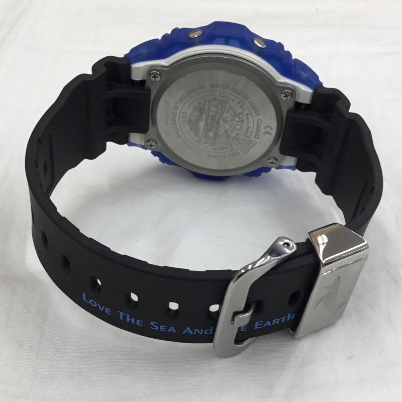 ジーショック G-SHOCK 腕時計 デジタル GWX-5700K ロゴ、文字 黒 / ブラック / X 青 / ブルー /  メンズ USED 古着 中古 10149988