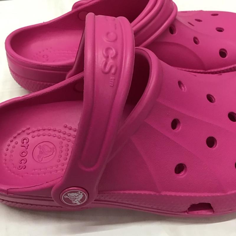 クロックス crocs シューズ シューズ 15908-670 ralen clog K 21cm 21.0cm 無地 桃 / ピンク /  ガールズ USED 古着 中古 10120433