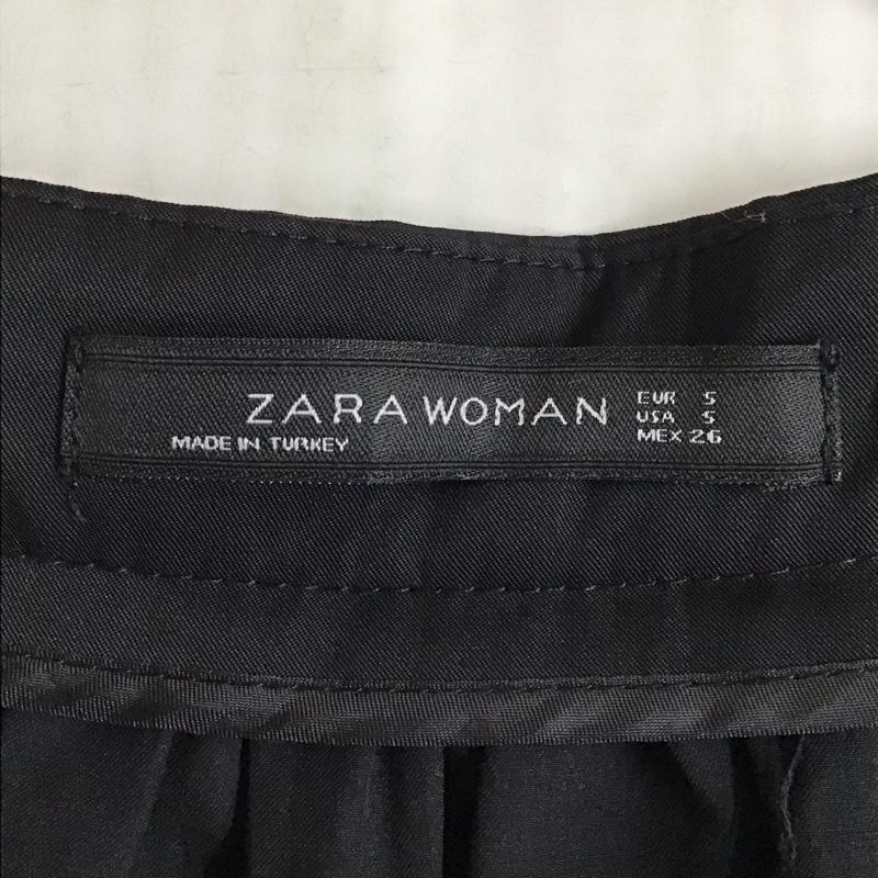 ザラウーマン ZARA WOMAN スカート ひざ丈スカート ひざ丈スカート フレアスカート カジュアルスカート S 無地 黒 / ブラック /  レディース USED 古着 中古 10116424
