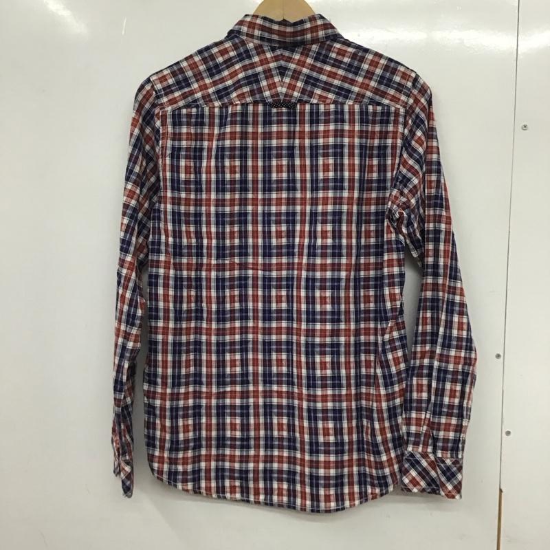 ナノユニバース nano・universe シャツ、ブラウス 長袖 NDC13SH368JM 胸ポケット L チェック マルチカラー / マルチカラー /  メンズ USED 古着 中古 10133578