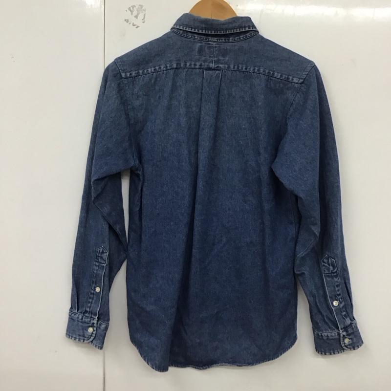 ラルフローレン RALPHLAUREN シャツ、ブラウス 長袖 長袖シャツ 無地シャツ カラーシャツ デニムシャツ ロゴ、文字 インディゴ / インディゴ /  メンズ USED 古着 中古 10129631