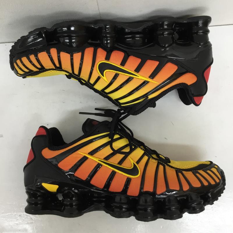 ナイキ NIKE スニーカー スニーカー AV3595-004 Shox TL Sunrise 26.0cm ロゴ、文字 黒 / ブラック / X 赤 / レッド /  メンズ USED 古着 中古 10133949