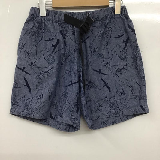 ワイルドシングス WILD THINGS パンツ ショートパンツ ショートパンツ ハーフパンツ カジュアルパンツ S プリント インディゴ / インディゴ /  メンズ USED 古着 中古 10133203