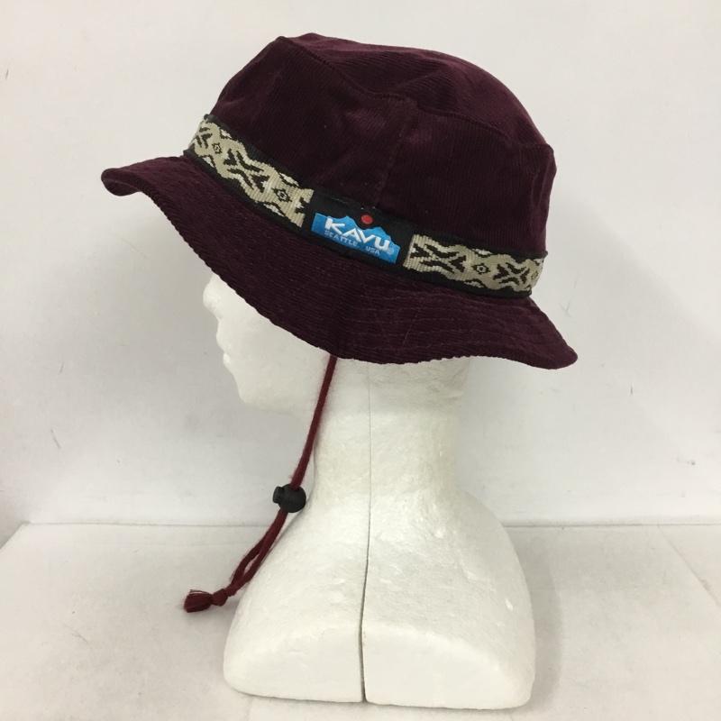 カブー KAVU 帽子 ハット コードバケットハット コーデュロイ ロゴ、文字 ボルドー / ボルドー /  レディース USED 古着 中古 10129589