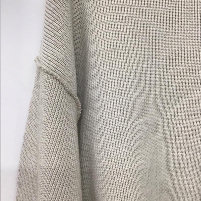 アルシーヴ archives ニット、セーター 長袖 M 無地 ベージュ / ベージュ /  レディース USED 古着 中古 10147836