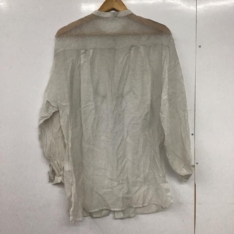 ローリーズファーム LOWRYS FARM シャツ、ブラウス 長袖 シアーシャツ FREE 無地 灰 / グレー /  レディース USED 古着 中古 10146753