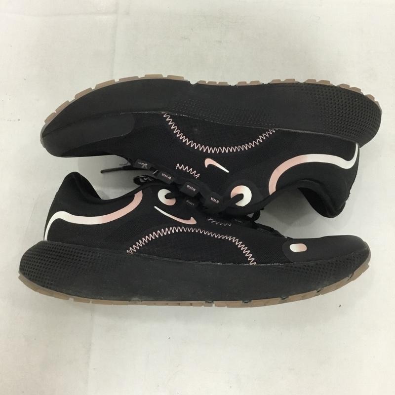 ナイキ NIKE スニーカー スニーカー DM6190-010 REACT ESCAPE RN 24.5cm 24.5cm ロゴ、文字 黒 / ブラック / X 桃 / ピンク /  レディース USED 古着 中古 10136925