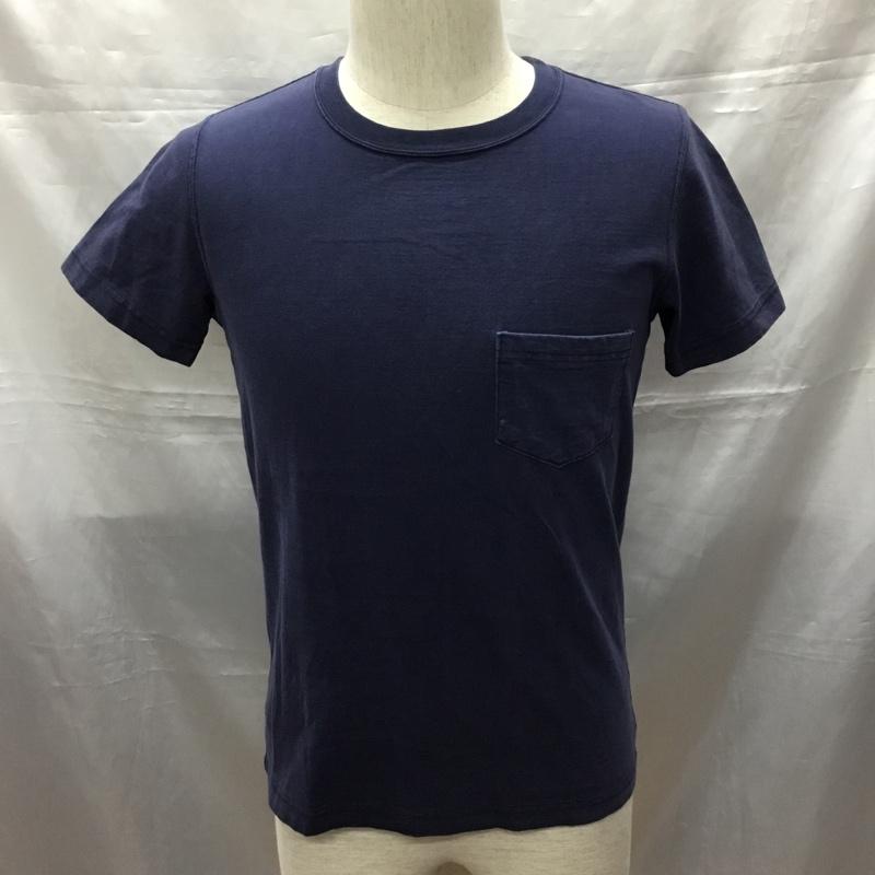 レミ レリーフ REMI RELIEF Tシャツ 半袖 半袖カットソー プリントTシャツ クルーネックカットソー FREE 無地 紺 / ネイビー /  メンズ USED 古着 中古 10114602
