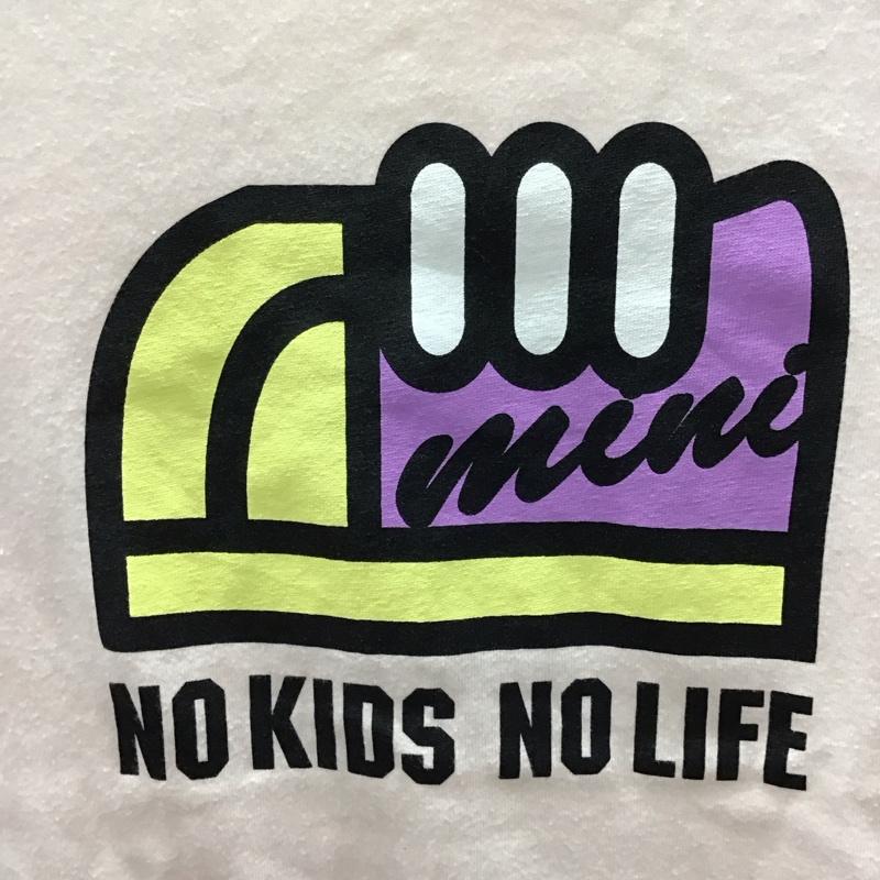 ビームスミニ BEAMSMINI Tシャツ 半袖 130cm リンガーTシャツ キッズ 130cm ロゴ、文字 桃 / ピンク / X 紺 / ネイビー /  ボーイズ USED 古着 中古 10116916